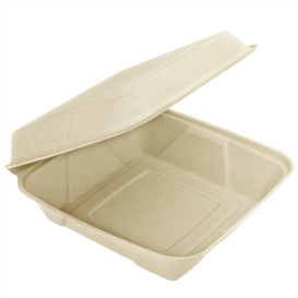 Menu Box z Cukrové Třtiny 225x225x75mm (200 Kousky)
