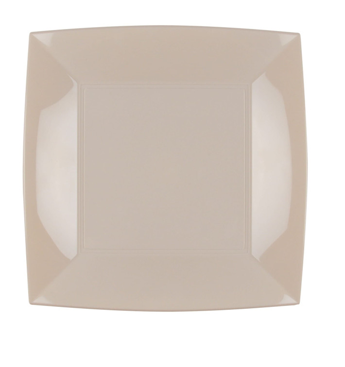 Plastové Talíř Plochá Béžový Pěkný PP 230mm (25 Kousky) Plastové Talíř Plochá Béžový Pěkný PP 230mm (25 Kousky)