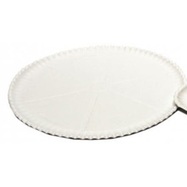 Talíř na Pizza Karton Bílý Ø33cm (50 Kousky)