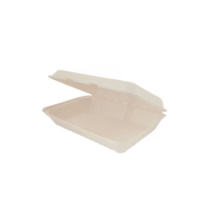 Obaly z Cukrové Třtiny Přírodní 335x230x75mm (50 Kousky) Obaly z Cukrové Třtiny Přírodní 335x230x75mm (50 Kousky)