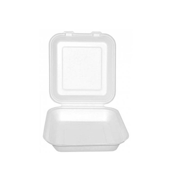 Menu Box z Cukrové Třtiny Bílý 20x18x5cm (50 Kousky) Menu Box z Cukrové Třtiny Bílý 20x18x5cm (50 Kousky)