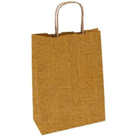 Papírové Tašky Kraft s Ouškems 80g 26+14x32 cm (250 Kousky)