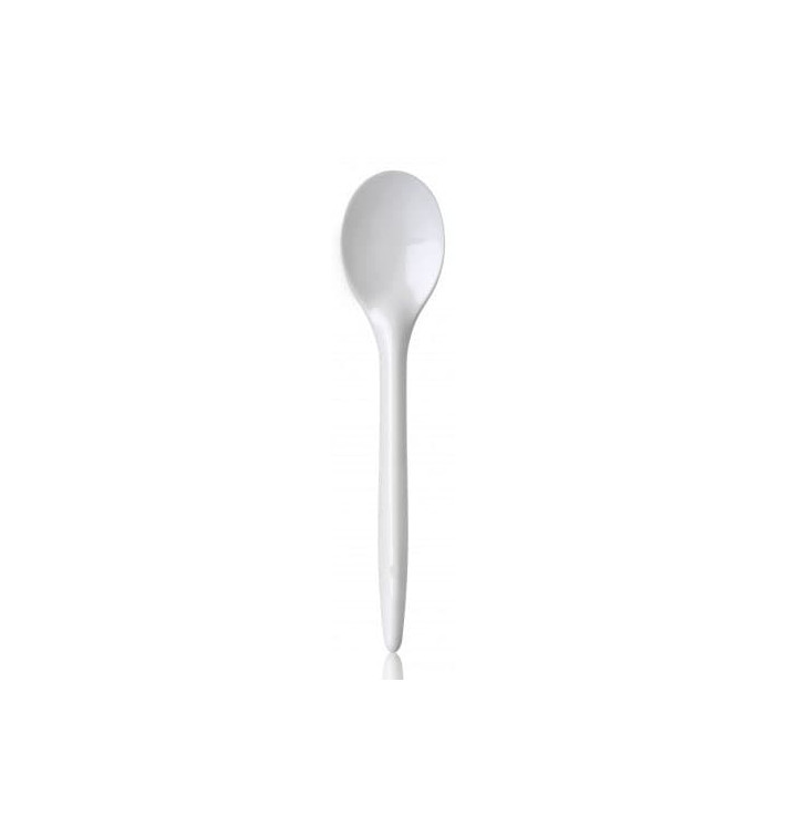 Plastová lžíce Luxury Bílá 175 mm (100 Kousky) Plastová lžíce Luxury Bílá 175 mm (100 Kousky)