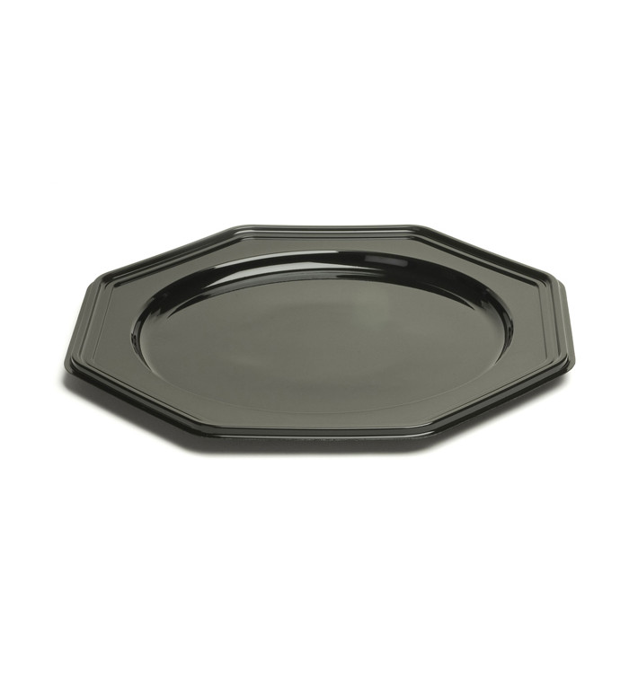 Plastový Podnos PET Osmiúhelníkový Černá 30 cm (50 Kousky) Plastový Podnos PET Osmiúhelníkový Černá 30 cm (50 Kousky)