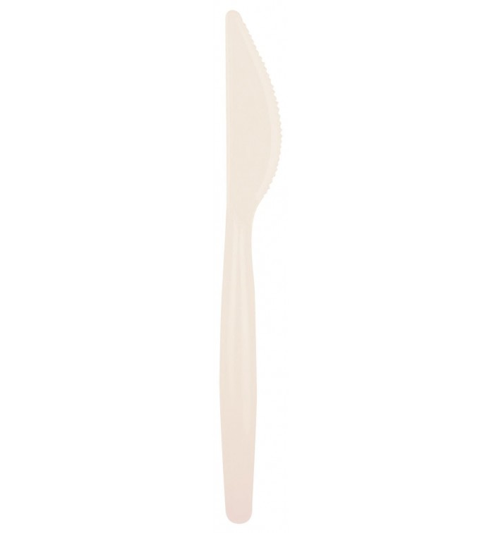 Plastový Nůž Easy PS Krémový 185mm (20 Kousky)