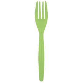 Plastová Vidlička Easy PS Zelené Vápno 180mm (20 Kousky)