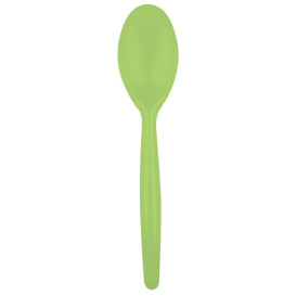 Plastová lžíce Easy PS Zelené Vápno 185 mm (20 Kousky)