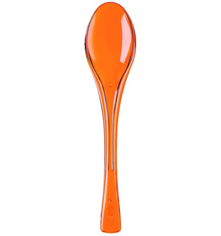 Plastová lžíce Fly Oranžový Průhledný 145mm (3000 Kousky) Plastová lžíce Fly Oranžový Průhledný 145mm (3000 Kousky)