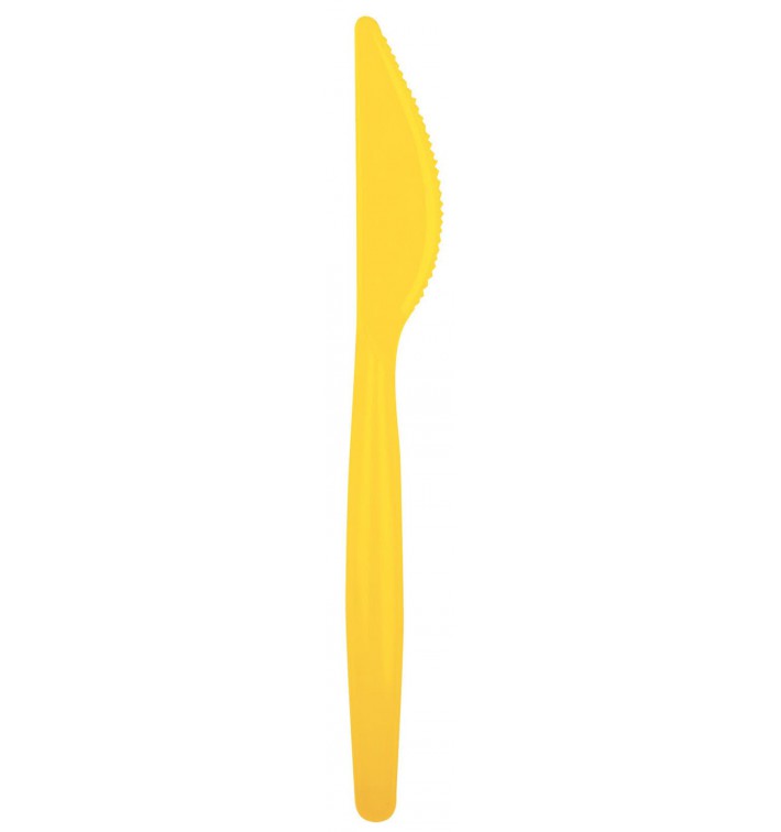 Plastový Nůž Easy PS Žlutá185mm (500 Kousky)