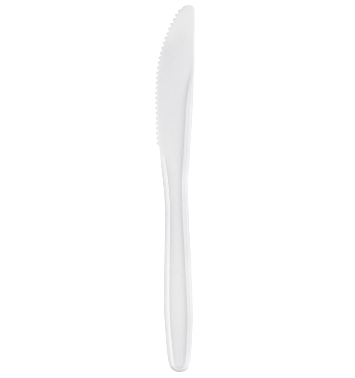 Plastový Nůž Easy PP Bílý 175mm (1500 Kousky) Plastový Nůž Easy PP Bílý 175mm (1500 Kousky)