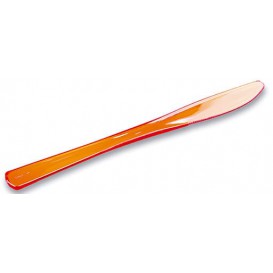 Plastový Nůž Premium Oranžový 200mm (10 Kousky)