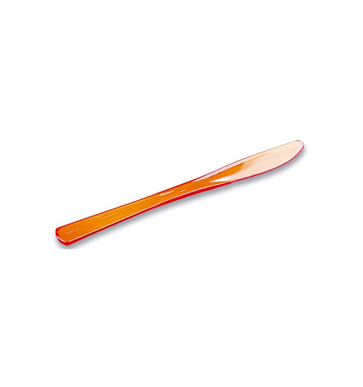 Plastový Nůž Premium Oranžový 200mm (10 Kousky) Plastový Nůž Premium Oranžový 200mm (10 Kousky)