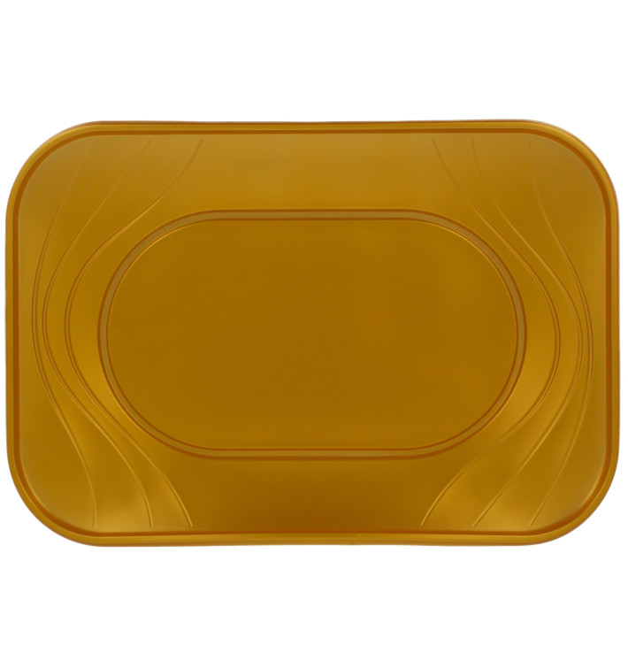 Podnos Plastový PP " X-Table " Zlato 330x230mm (60 Kousky) Podnos Plastový PP " X-Table " Zlato 330x230mm (60 Kousky)