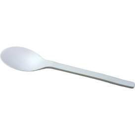 lžíce Biologicky Odbouratelný CPLA Bílý 155mm (50 Kousky)