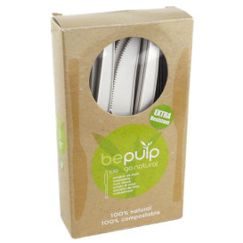 Nůž Biologicky Odbouratelný CPLA Bílý 160mm Krabička (50 Kousky)