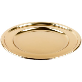 Plastové Talíř PET Kulatý Zlato Ø18,5cm (6 Kousky)
