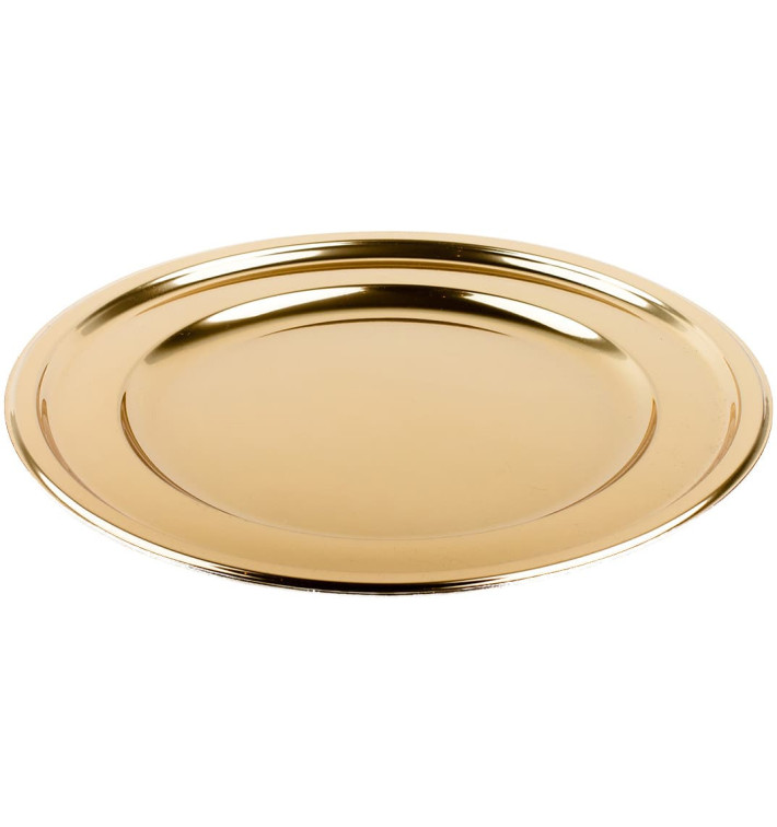 Plastové Talíř PET Kulatý Zlato Ø18,5cm (6 Kousky) Plastové Talíř PET Kulatý Zlato Ø18,5cm (6 Kousky)