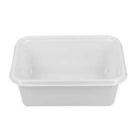 Podnos Plastový PS Bílá 127x91x42mm 300ml (100 Kousky)