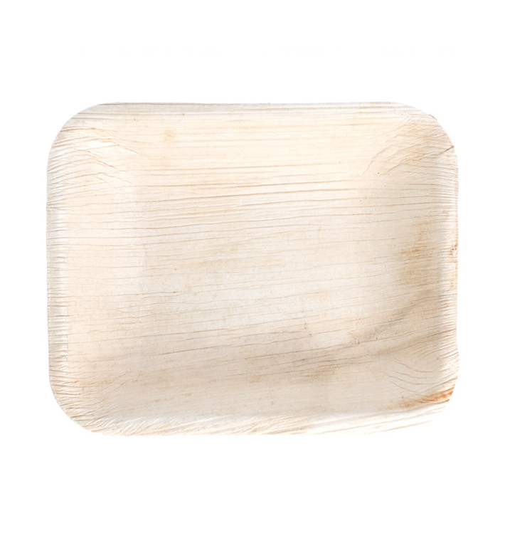 Podnos Obdélníkový z Palmových Listů 16x12,5x3cm (25 Kousky) Podnos Obdélníkový z Palmových Listů 16x12,5x3cm (25 Kousky)