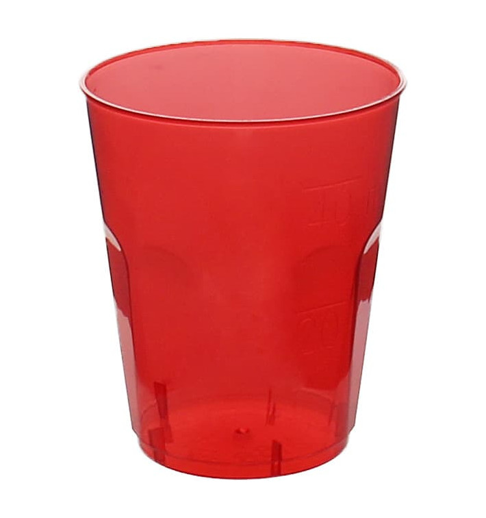 Plastové Kelímek " Diamant " PS Krystal Červené 50ml (20 Kousky) Plastové Kelímek " Diamant " PS Krystal Červené 50ml (20 Kousky)