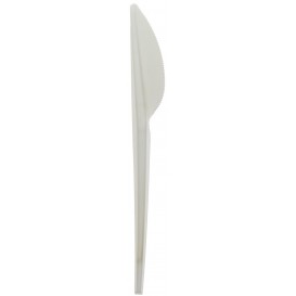 Nůž Biologicky Odbouratelný CPLA Bílý 175mm (15 Kousky)