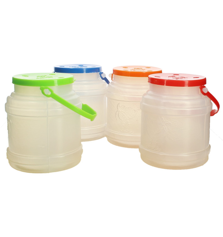 Karafa Průhledný Průsvitný s Ouškem a Víčko 500 ml (10 Kousky) Karafa Průhledný Průsvitný s Ouškem a Víčko 500 ml (10 Kousky)