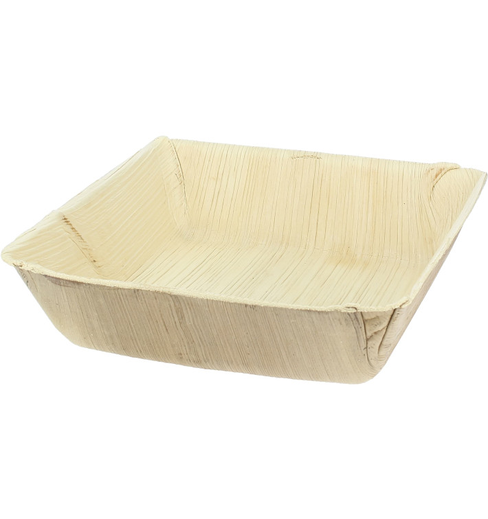 Talíř Hluboký Čtvercový z Palmových Listů 16x16cm (25 Kousky) Talíř Hluboký Čtvercový z Palmových Listů 16x16cm (25 Kousky)