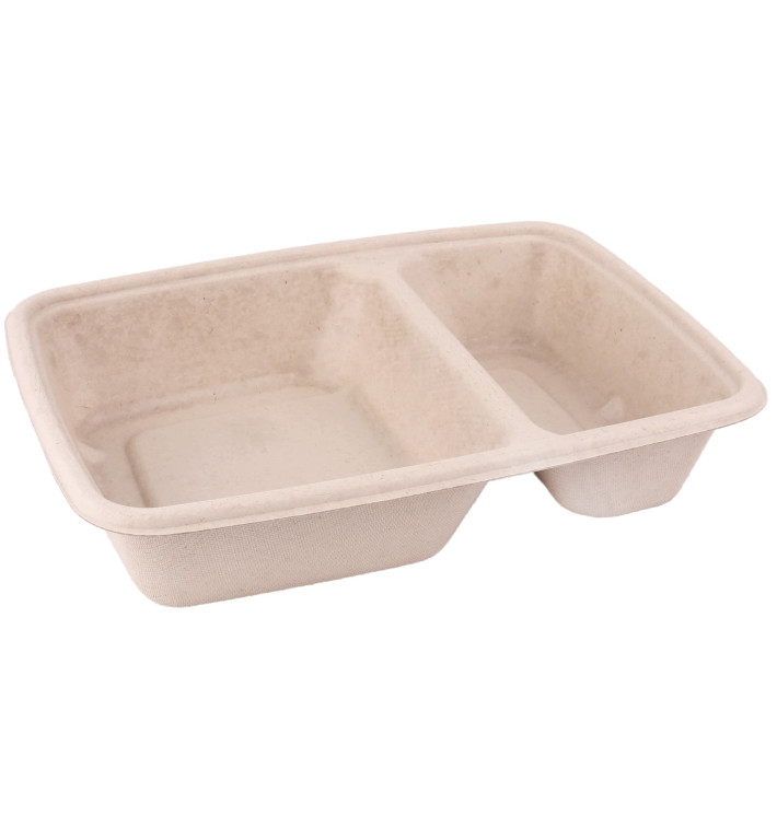 Obaly z Cukrové Třtiny 2 Vrstvy 800ml 230x165x50mm (75 Kousky) Obaly z Cukrové Třtiny 2 Vrstvy 800ml 230x165x50mm (75 Kousky)