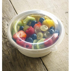 Plastové Víčko PP Průhledný na Misky 500ml Ø15cm (500 Kousky)