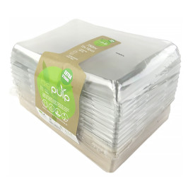 Podnos z Cukrové Třtiny s Víčko 750ml 220x160x60mm (90 Kousky)