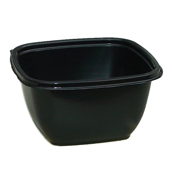 Plastové Misky Černá PET 375ml 125x125x50mm (50 Kousky) Plastové Misky Černá PET 375ml 125x125x50mm (50 Kousky)