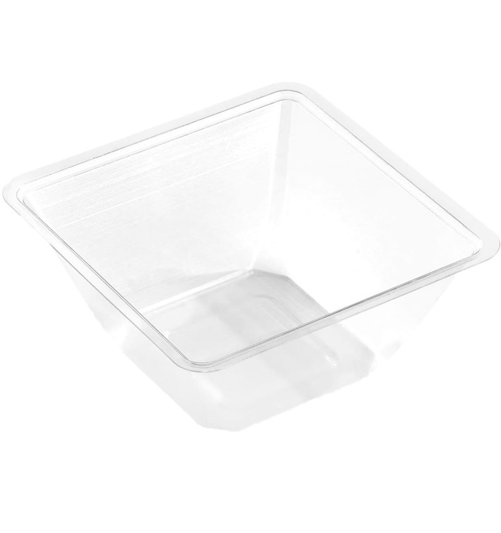 Misky Mini Plastové PET s Tepelné Těsnění 250ml 90x90x60mm (600 Kousky) Misky Mini Plastové PET s Tepelné Těsnění 250ml 90x90x60mm (600 Kousky)