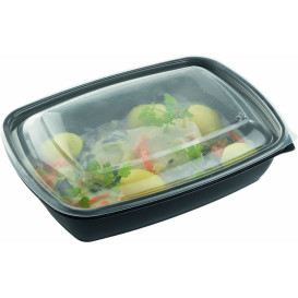 Obaly PP Černá s Víčko 900ml 23x16,5x7cm (15 Kousky)