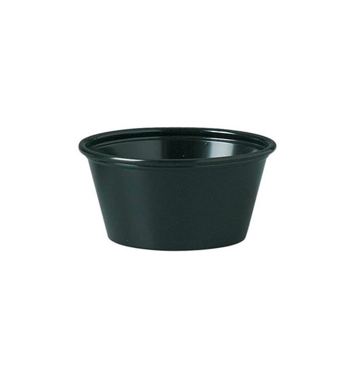 Misk na Omáčky PP Černá 60ml Ø6,6cm (2500 Kousky) Misk na Omáčky PP Černá 60ml Ø6,6cm (2500 Kousky)