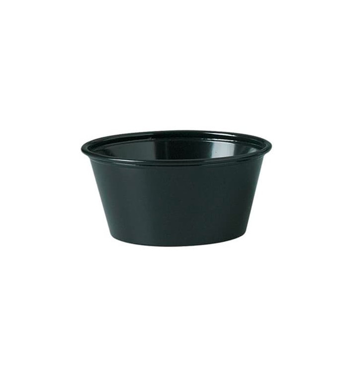 Misk na Omáčky PP Černá 100ml Ø7,3cm (125 Kousky) Misk na Omáčky PP Černá 100ml Ø7,3cm (125 Kousky)