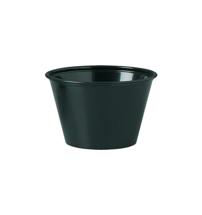Misk na Omáčky PP Černá 120ml Ø7,3cm (125 Kousky) Misk na Omáčky PP Černá 120ml Ø7,3cm (125 Kousky)