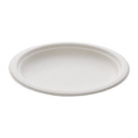Talíř z Cukrové Třtiny Bílý Ø180mm (25 Kousky)