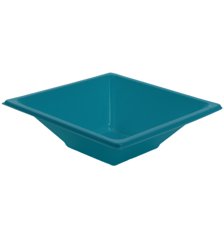 Plastové Misky PS Čtvercový Tyrkysová 12x12 Vrstvym (720 Kousky) Plastové Misky PS Čtvercový Tyrkysová 12x12 Vrstvym (720 Kousky)