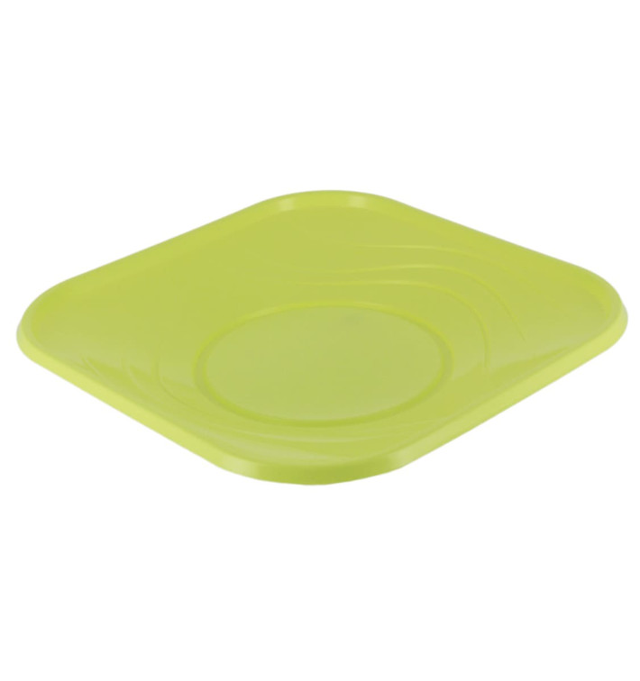 Plastové Talíř PP " X-Table " Čtvercový Limetka 230mm (120 Kousky) Plastové Talíř PP " X-Table " Čtvercový Limetka 230mm (120 Kousky)