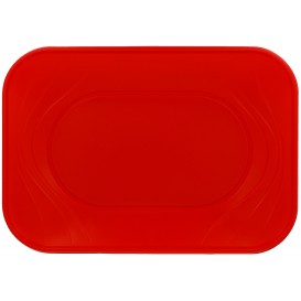 Podnos Plastový PP " X-Table " Červené 330x230mm (2 Kousky)