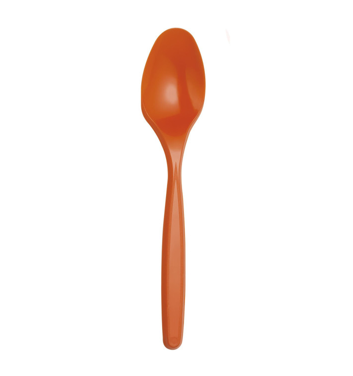 Plastová lžíce Oranžový PS 120mm (40 Kousky) Plastová lžíce Oranžový PS 120mm (40 Kousky)