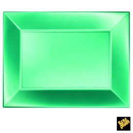 Podnos Plastový Zelený Pěkný Pearl PP 345x230mm (6 Kousky)