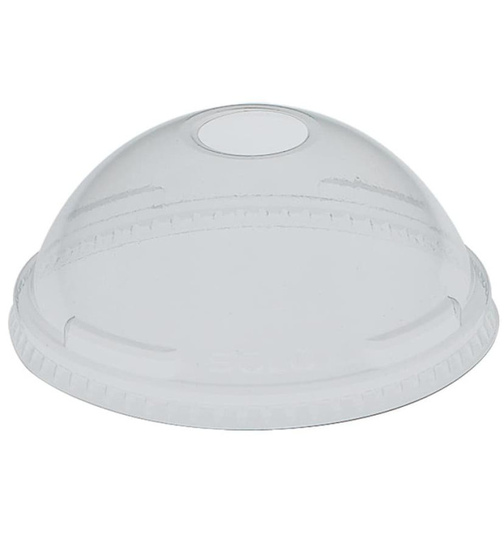 Plastové Víčko na Kelímek Vypouklé s Otvorem PET Krystal Ø9,2 cm (100 Kousky) Plastové Víčko na Kelímek Vypouklé s Otvorem PET Krystal Ø9,2 cm (100 Kousky)