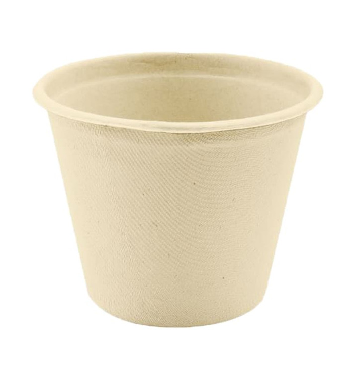 Miska z Cukrové Třtiny Přírodní Ø114mm 500ml (50 Kousky) Miska z Cukrové Třtiny Přírodní Ø114mm 500ml (50 Kousky)
