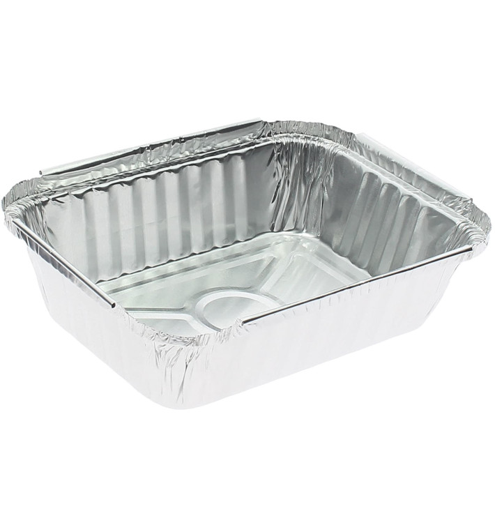Hliníkové Podnos 3 Vrstvami 360ml 156x116x35mm (100 Kousky) Hliníkové Podnos 3 Vrstvami 360ml 156x116x35mm (100 Kousky)