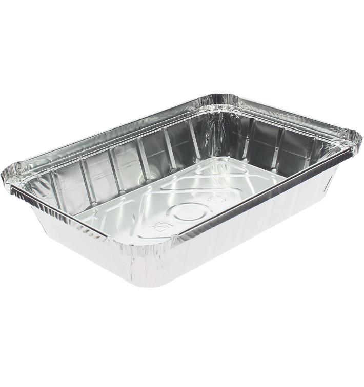 Hliníkové Podnos 9Vrstvy 890ml 225x155x36mm (100 Kousky) Hliníkové Podnos 9Vrstvy 890ml 225x155x36mm (100 Kousky)