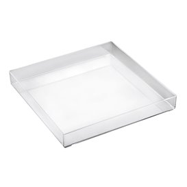 Podnos Plastový Tray Průhledný 30x30cm (9 Kousky)