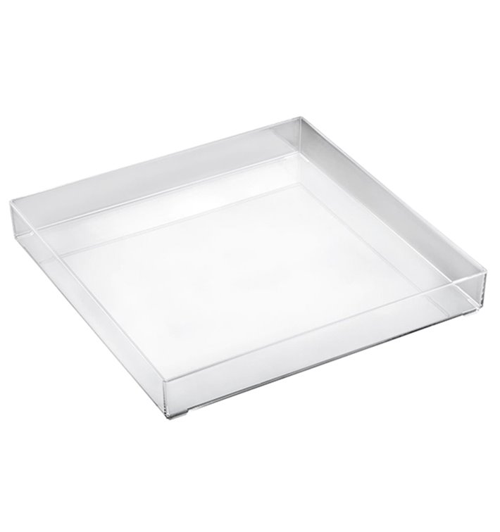 Podnos Plastový Tray Průhledný 30x30cm (9 Kousky) Podnos Plastový Tray Průhledný 30x30cm (9 Kousky)