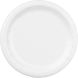 Papírové Talíř Bílý Biologicky Odbouratelný Ø23 cm (100 Kousky)