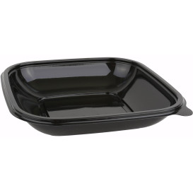 Plastové Misky Černá PET 500ml 175x175x40mm (50 Kousky)